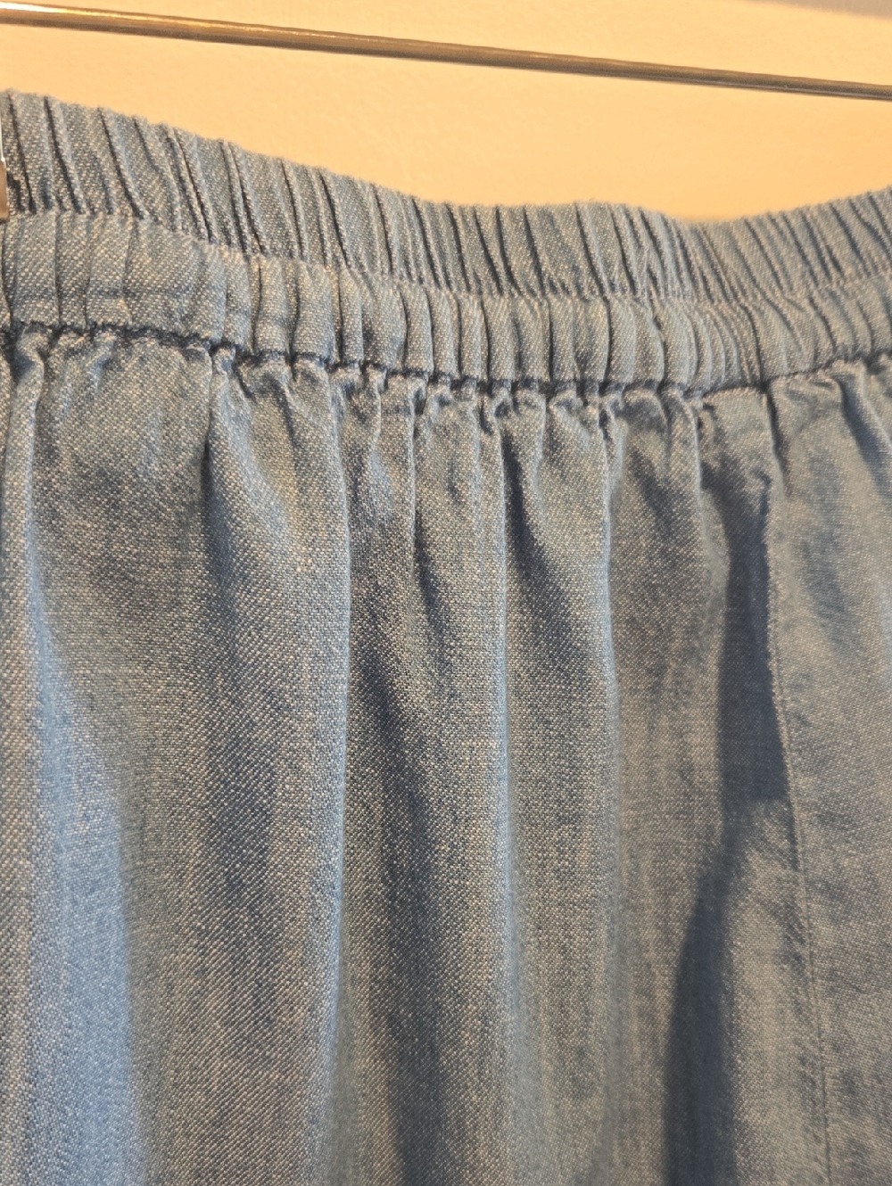Liverpool Blue Chambray Drawstring Trousers - Picture 11 of 13
